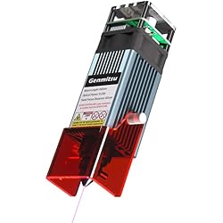 Genmitsu 10W Compressed Spot Laser Module with Air Assist Nozzle, 0.08mm*0.05mm Laser Spot, for 3020-PRO Ultra, 3030-PROVer MAX, 4040-PRO, 4040-PRO MAX, PROVerXL 4030 V2, PROVerXL 6050 Plus CNC Router