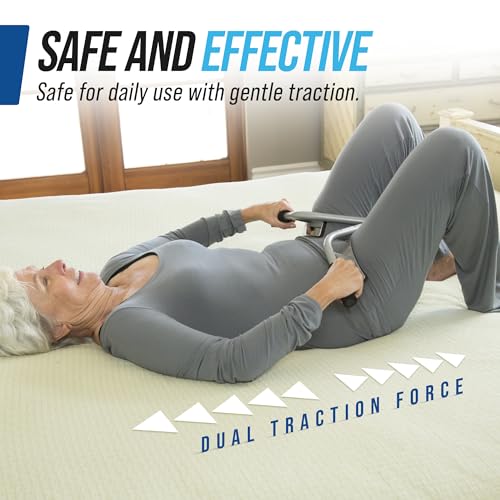 Lo-Bak TRAX by EZ-Bak Lumbar Spine Stretcher - Upper and Lower Back Stretcher for Herniated Disc & Sciatica Scoliosis - Portable Lumbar Traction Device for Spinal Decompression and Back Pain