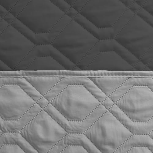 Amarrirose wasserdichte Hundedecke - Robuste Hundematte,75 * 175cm Outdoor hundematte maschinenwaschbar,Wendedecke hundedecke für unterwegs,Hunde & Katzen geeignet Grau + Dunkelgrau