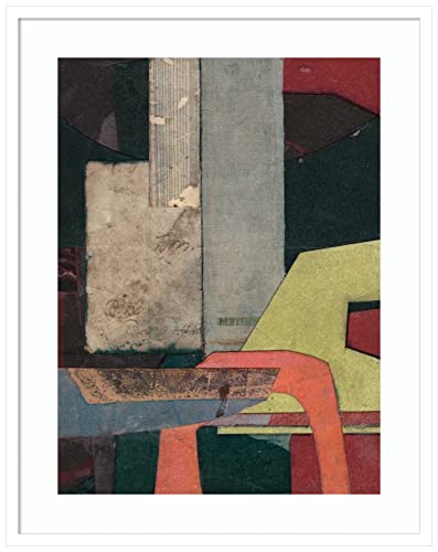 Amanti Art Framed Wall Art Print 33x26 Mid Century Collage