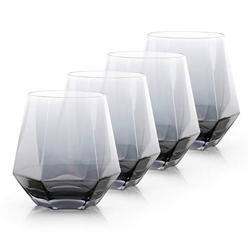 Beasea - Juego de 4 vasos de whisky de 10 onzas Cover