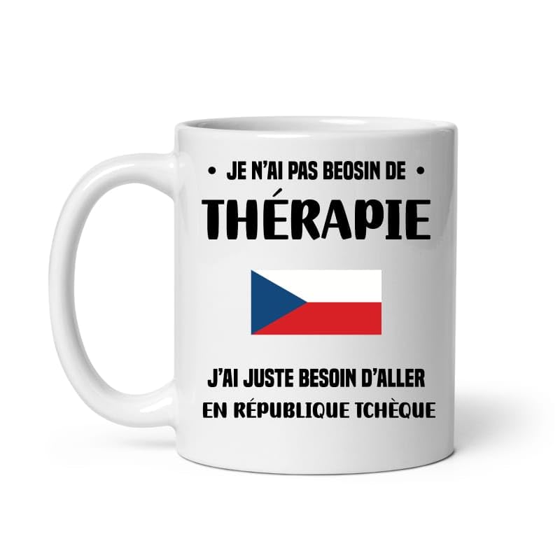 MugSmile Mug République tchèque thérapie départ voyage vacances Tasse République tchèque