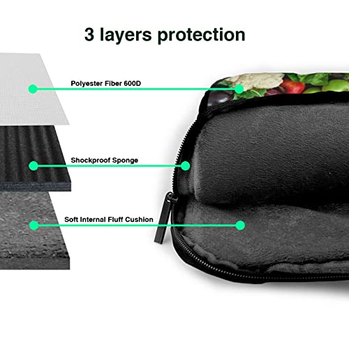 Bolso para laptop con diseño frutas frescas, para portátiles 13-15.6" miniatura 6