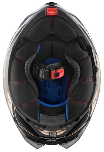 Bogotto FF404 Ezion Kask szczękowy, czarny mat/brąz, XL