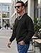 JMIERR Mens Shirts Cotton Midweight Pullover Sweatshirts Fleece Casual Fashion Long Sleeves Clothing Mens Winter Apparel, US40(M), Black