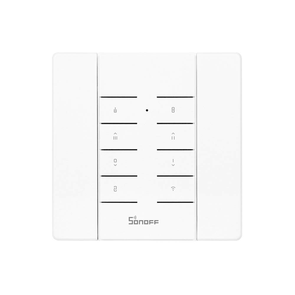 Sonoff Interrupteur mural intelligent sans fil Wi-Fi pour éclairage tactile Fonctionne avec Alexa et Google Home, contrôle avec télécommande via appli et contrôle RF 433 MHz, panneau avec bordure, aucun hub nécessaire, ne nécessite qu’un câblage électrique classique