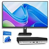 HP Mini-PC für Business und Büro, Intel Core i5-9500T, 16 GB RAM, 512 GB SSD, Windows 11 Pro, Monitor, integrierte Lautsprecher, 36 Monate Garantie