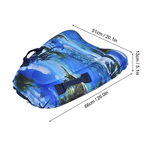 Velaurs Tábua flutuante inflável, conveniente para carregar bodyboards infláveis, antiderrapante, po