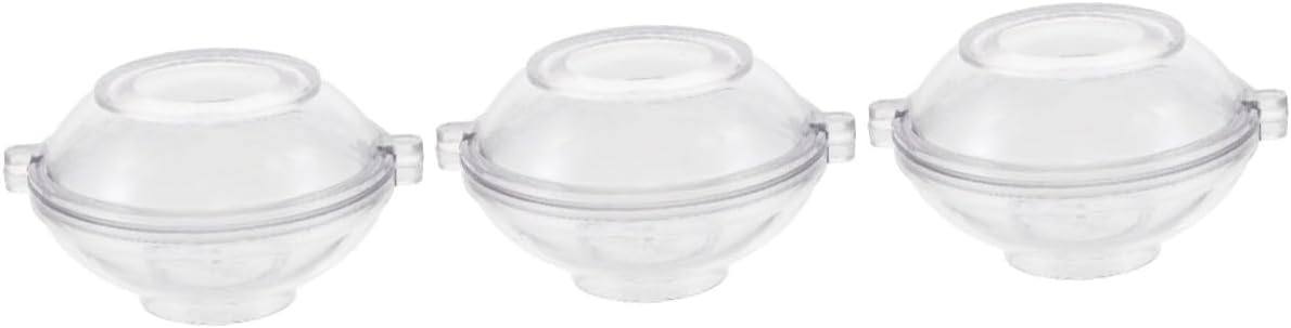 VILLCASE 3pcs 浮水キャンドルモールド 耐久性プラスチック製 用 香り付きキャンドル型 多機能鹸型 家 結婚式装飾向け