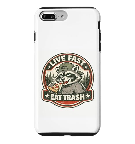 Live Fast Eat Trash ���g�� �A���C�O�} �s�U �S�~ �p���_ �X�}�z�P�[�X iPhone 7 Plus/8 Plus �p