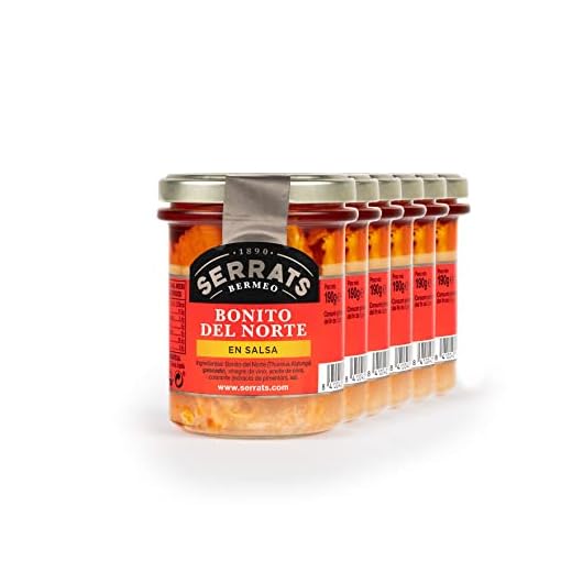 6 unidades - SERRATS - Bonito del Norte en Salsa - Frascos de 190g