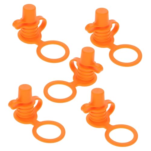 MOLUCKFU 5個入り 子供用ウォーターボトルストロー シリコンボトルキャップ 注ぎ口アダプター 頑丈で漏れ防止 お子様の飲み物に最適