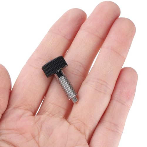 Émbolo de resorte M6 retráctil con mango moleteado de acero inoxidable, pack de 2 5