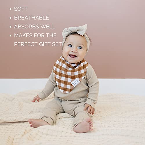 Mebie Baby Muslin Cotton Bib, Modern 3 Pack, Lightweight Baby Bib Set For Burp, Spit Up, Drool, Stylish Bandana Bibs Baby Accessories, Use All Day, For Boy Or Girl, Great For Gift Registry For Baby #TOP1