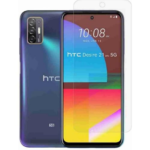 Image of Embed HD-Clear Screen Guard for HTC Desire 21 Pro 5G - Harder or Durable Plastic & More Impact-Resistant Than Glass, with Free Installation Kit