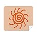 Sun Sunshine Hand Painting Orange Cleaning Cloth Screen Cleaner 2pcs Suede Fabric