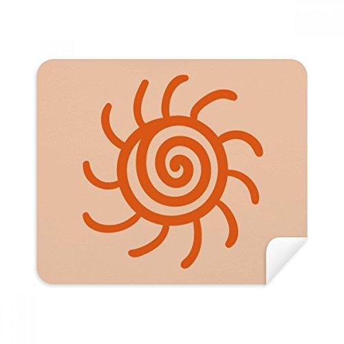Chiffons de nettoyage pour écran de téléphone Sun Sunshine orange lot de 2