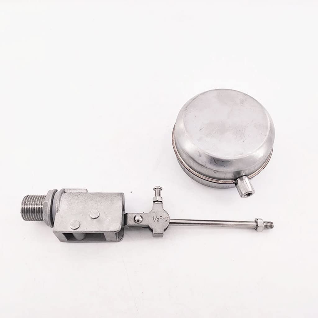Válvula de bola de latón de 3 vías, Válvula de flotador bola acero inoxidable 304, resistente a altas temperaturas, DN15, for tanque agua