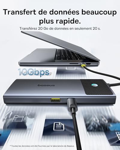 Station d'accueil MacBook Pro Hub USB C Double HDMI haute performance Baseus - 4