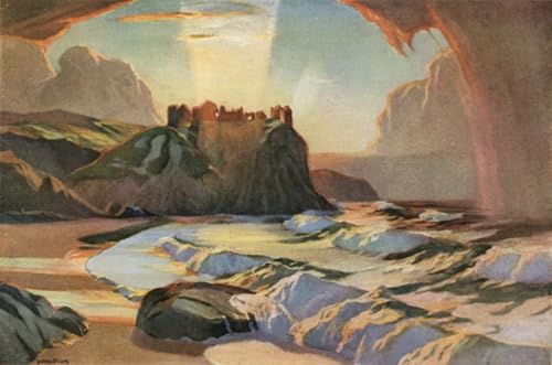 Cuadro en lienzo de Dunluce por Albert Julius Olsson para decoración de salón, 60x90cm