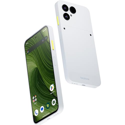 FAIRPHONE Gen.6, Modular Android Smartphone, 8GB/256GB, 50MP AI Camera, AI Photo Edit, Google Gemini, Snapdragon 7s Gen 3, 120Hz OLED, Dual SIM, Replaceable Battery, Cloud White
