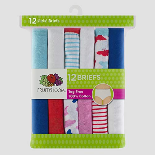 Fruit of the Loom Little Girls' Assorted Briefs (Pack of 12)2