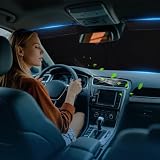 XCBYT osłona przeciwsłoneczna na przednią szybę samochodu wewnętrzna, kompatybilna z VW T5 T6, zgrubna osłona przeciwsłoneczna na przednią szybę, składana osłona przedniej szyby, ochrona przed