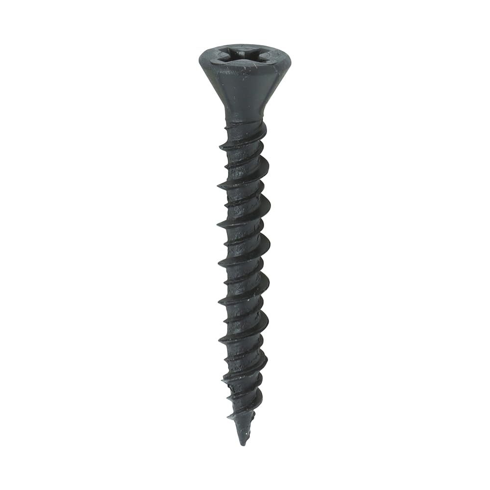 Vis à tôle dense TimCo 00030DRYD PH2 3,9x30 finition noire haute résistance mécanique