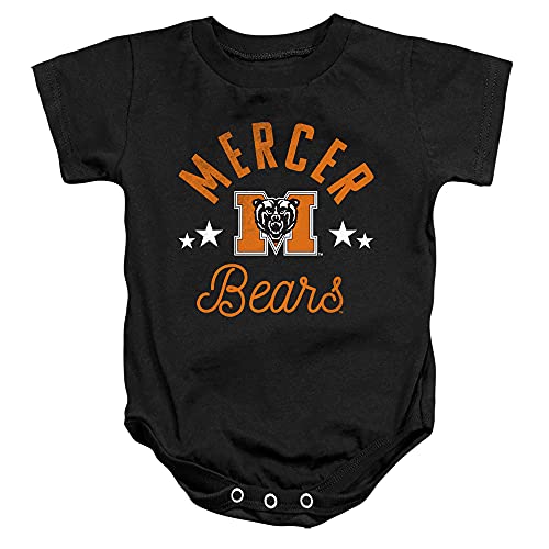 Mercer University Official Bears Unisex Infant Snap Suit for Baby,Black, 6 Months