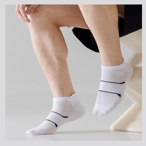 3 Pairs Ankle Socks for Men Low Cut Ankle Socks Thin Breathable Cotton Lightweight with Anti Slip Sock