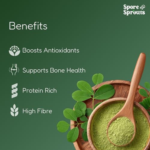 Image of Organic Moringa Powder - 200g, Essential Nutrition Superfood, Helps Naturally Boost Energy Levels, Improves Stamina & Vitality, Rich In Vitamins & Minerals