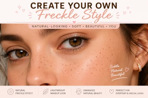 Image of Freckle Stamp Pen for Face Makeup, Natural Looking Faux Freckles Makeup Tool, Dual Tip Freckle Marker for Nose & Cheeks, Easy to Use Beauty Makeup Accessory