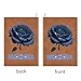 Leather Notebook for Men Women Vintage Micronesia Micronesian Flag Rose Flower Notepad Lined 100 Pages A5 Ruled Sketchbook Journal for Drawing Writing Note Taking Travel Diary for Business Work
