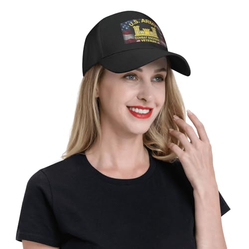 Gorra clásica US Army Combat Engineer ajustable unisex miniatura 6