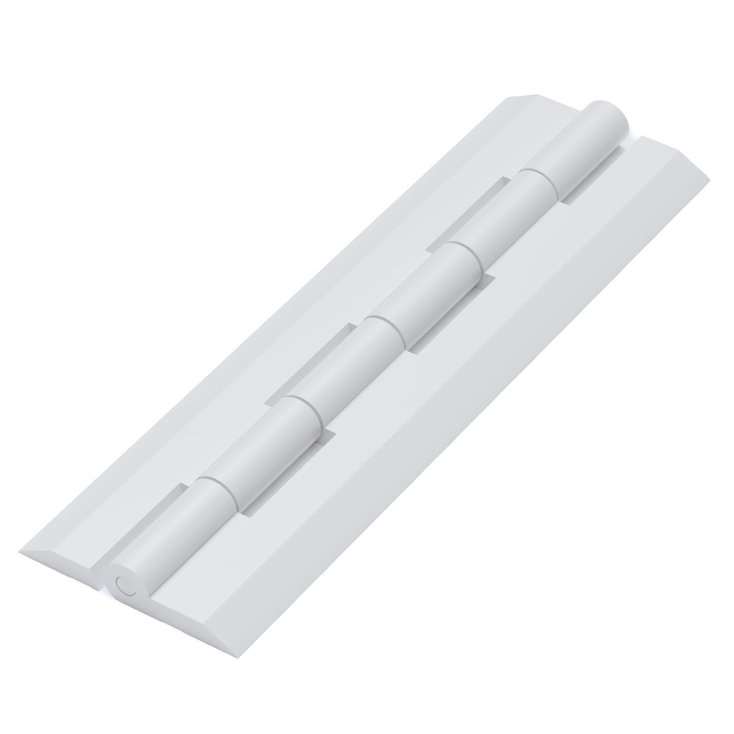 Caterpillar Red White Acrylic Piano Hinge 150Mm, Continuous Plastic Hinge, Acrylic/Pc Cabinet Hinge