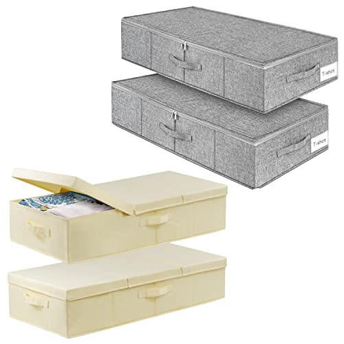 Contenedor bajo cama HMJGDZG y cajas de almacenamiento plegables con tapa para mantas