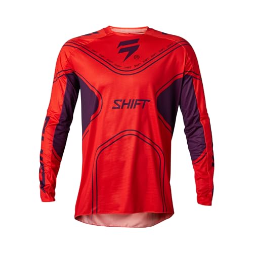 Shift MX by Fox Racing Black Label Pro Dirt Bike MX Motocross Offroad & ATV Jerseys - Qwik Flo Red L