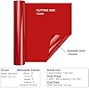 HTVRONT Heat Transfer Vinyl-12In x 20Ft(30.5x610CM) Red Iron on Vinyl Roll,HTV Vinyl Roll for T-Shirt Clothing and Other Fabrics (Red) #3