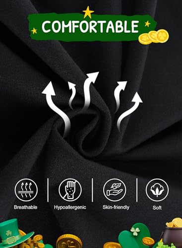 Toddler Girl St Patricks Day Outfit - Kids Irish Clover Shamrock Long Sleeve Sweatshirt Pants Set Sweatsuit Clothes3