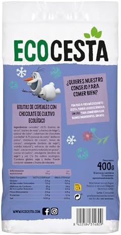 Ecocesta - Bolitas Ecológicas de Cereales con Chocolate - Ideal para el Desayuno - Sin Conservantes ni Colorantes - 400 