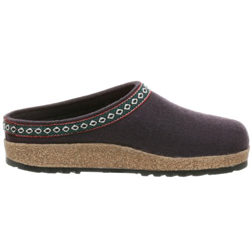 Haflinger Women's GZ Classic Grizzly Clog, Eggplant, 7 - Thumbnail 6
