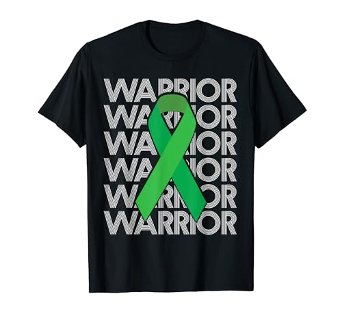 Warrior Non-Hodgkins Lymphoma Cancer Green Ribbon Awareness Camiseta
