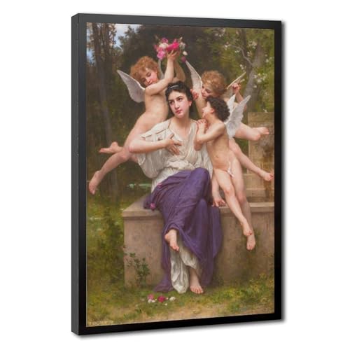Toile Dream of Spring Bouguereau 40x61 cm pour la décoration de votre bureau