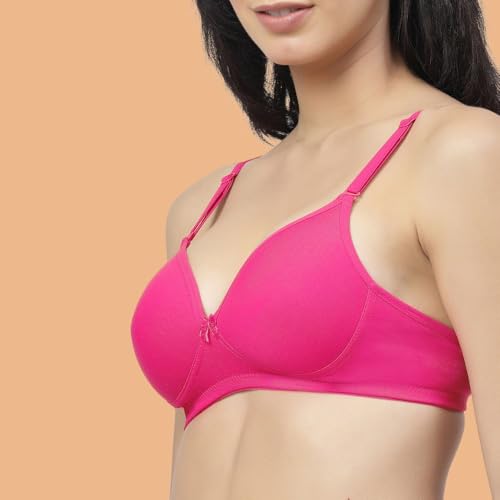 Image of Floret Women's Convertible-Straps T-Shirt Bra Lightly Padded & Non-Wired Medium Coverage Bra