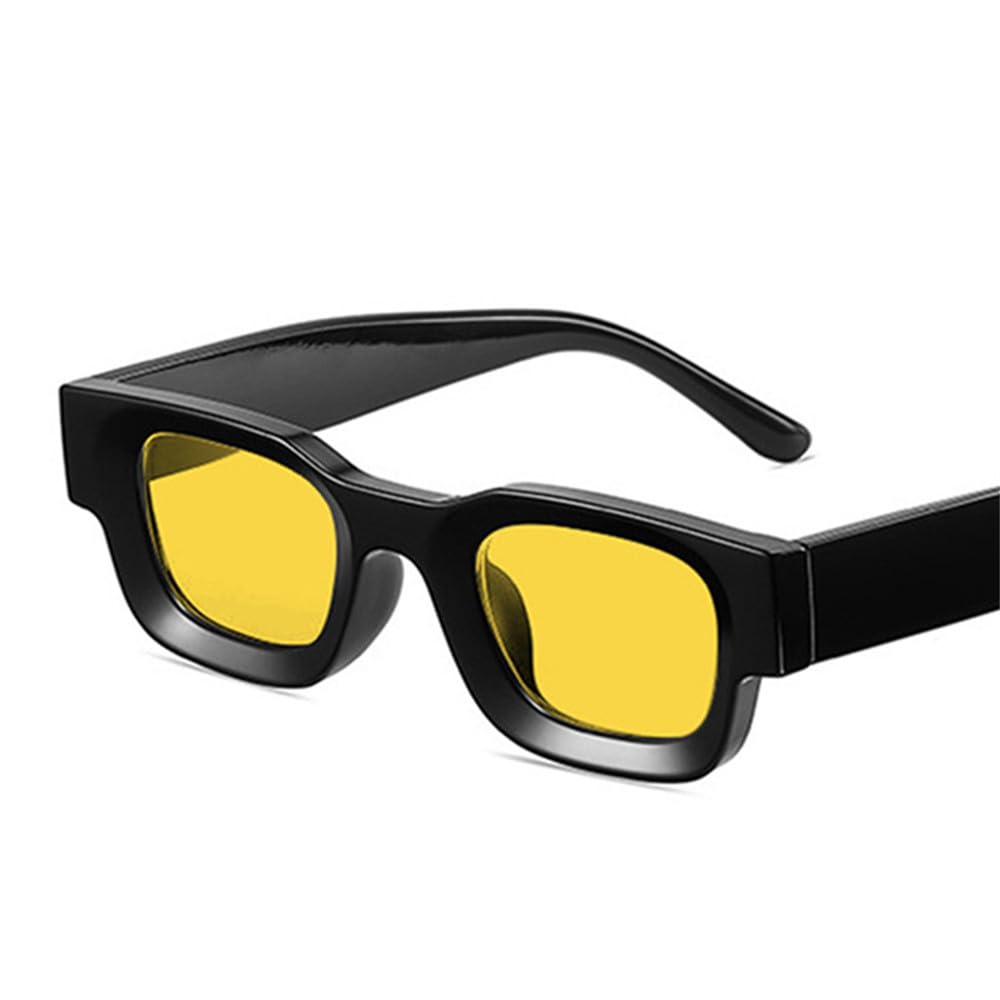 Occhiali da sole polarizzati quadrati piccoli di tendenza da donna, popolari, retrò, punk, da uomo, di tendenza, UV400