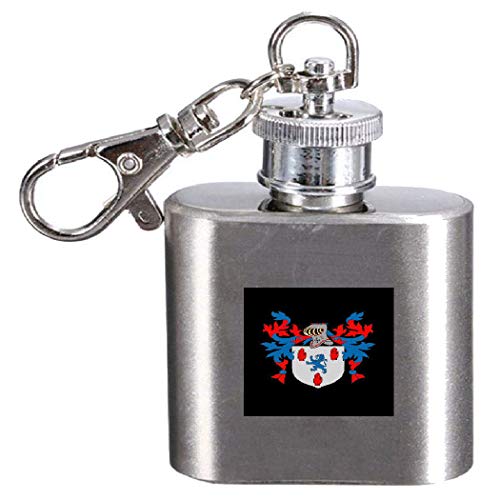 Flasque avec blason Adair 28,3 ml mini flacon de poche étanche