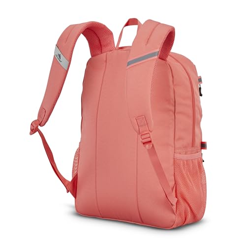 Image of High Sierra Everclass Backpack - Travel or Work Laptop Bookbag with 360 Reflectivity, Dual Water Bottle Pockets & Fits Laptops Up To 15.6 inch, One Size, Sunset Coral