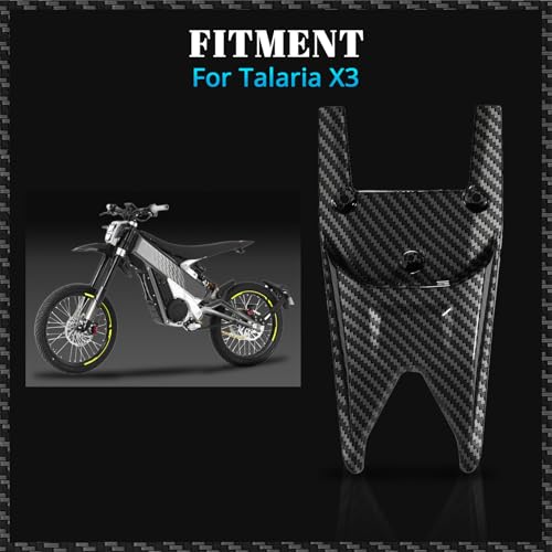 Image of Dirt Bike Rear Fender Mudguard Plastic for Talaria Sting X3 XXX | Electric Dirt Bike Carbon Fiber Pattern Fender