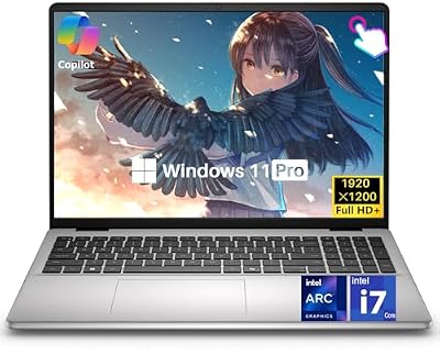 Dell 16 DC16251 Touchscreen Laptop, Intel 10-Core Core 7 150U (up to 5.4 GHz), 16" FHD+ IPS 300 Nits Display, 32 GB DDR5 RAM, 1 TB SSD, Copilot AI, Fingerprint, Backlit KB, Wi-Fi 6E, Windows 11 Pro
