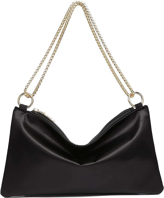 HAKUNAWomen's Satin Evening Bags Shoulder Handbag Bag Purse Mini Handbags Evening Handbag for Party Prom Club Wedding